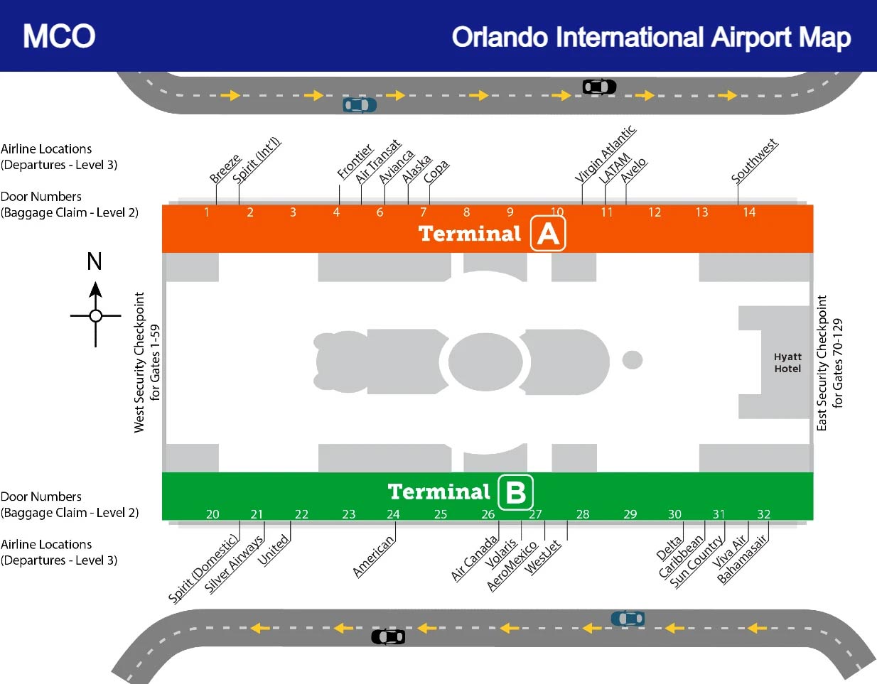 Orlando Airport Terminal A Map