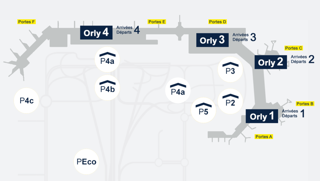 Orly Airport Terminal Maps