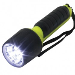 Flashlight - Waterproof, 5LEDs, 4AA