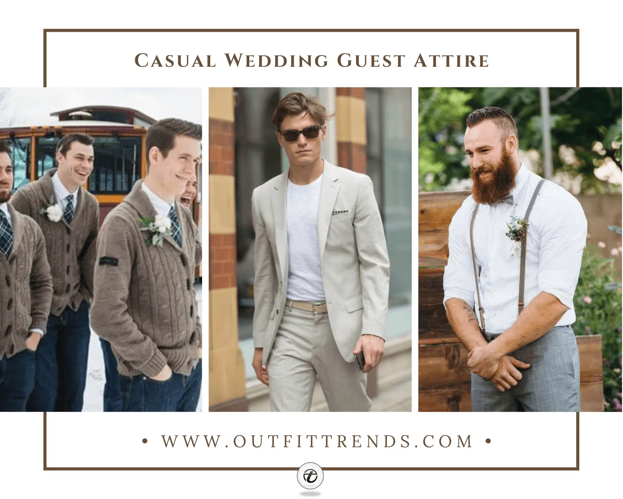 casual wedding guest outfit men