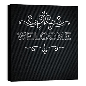 Chalk Welcome 24 x 24 Canvas Prints