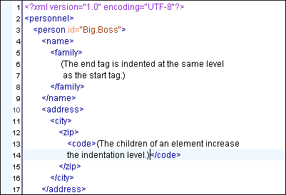 XML Formatting and Indentation