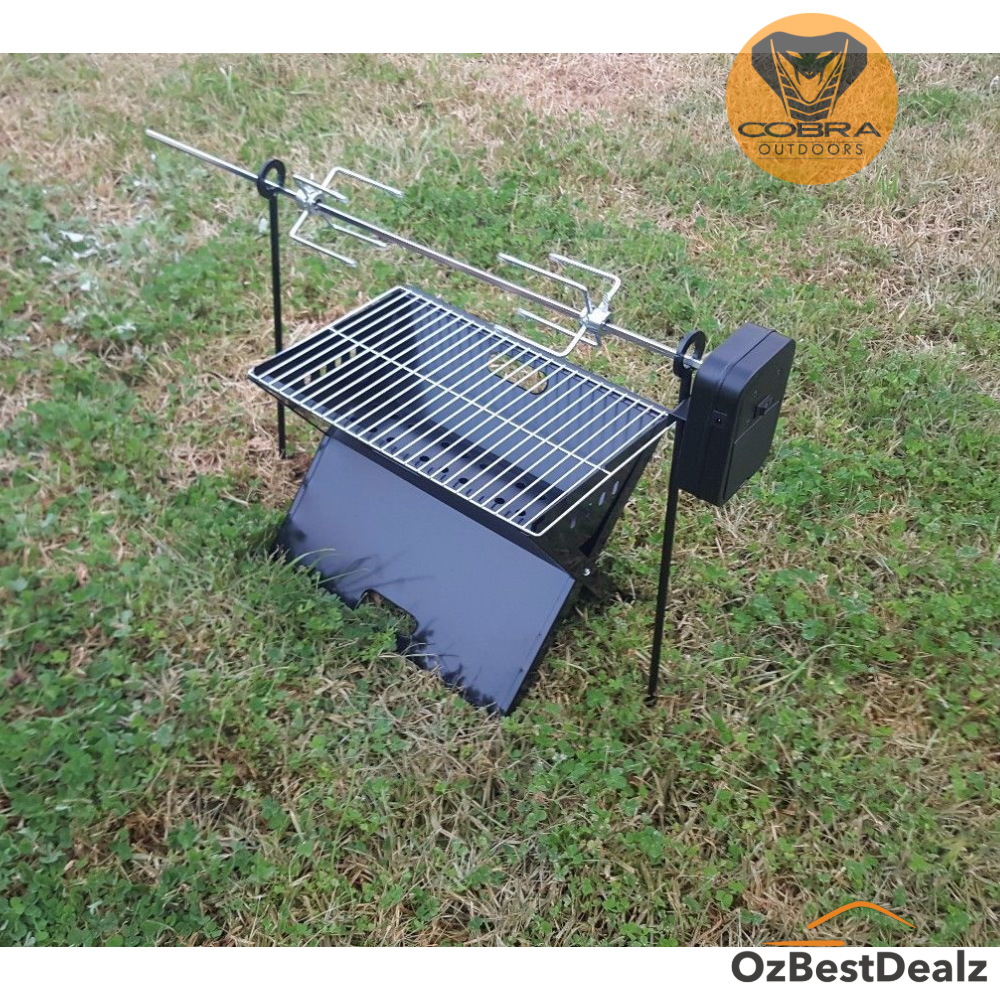 Camping SPIT Grill Campfire BBQ outdoor Portable Cooking FORDABLE ...