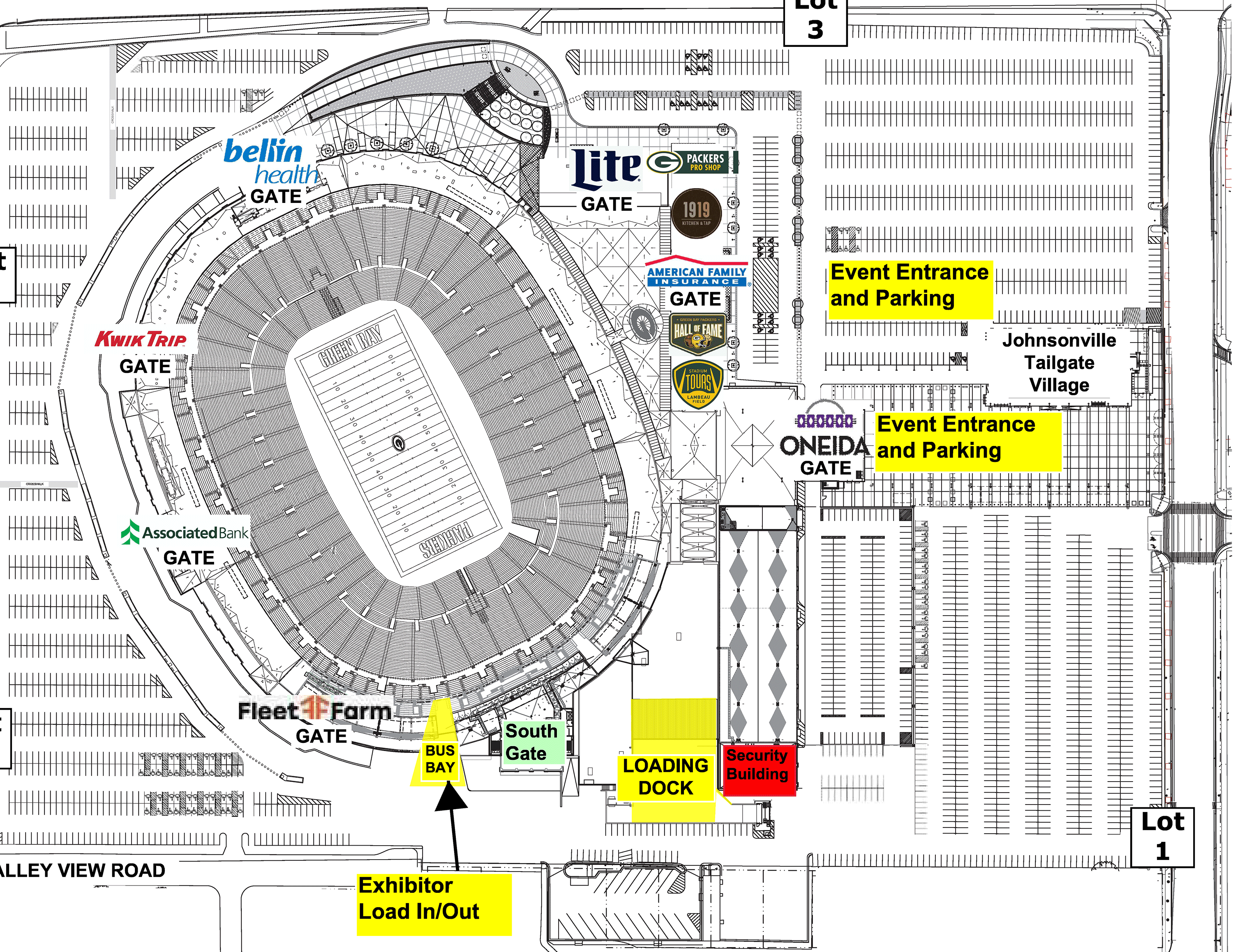 Lambeau Field Map Gates Images And Photos Finder - Vrogue