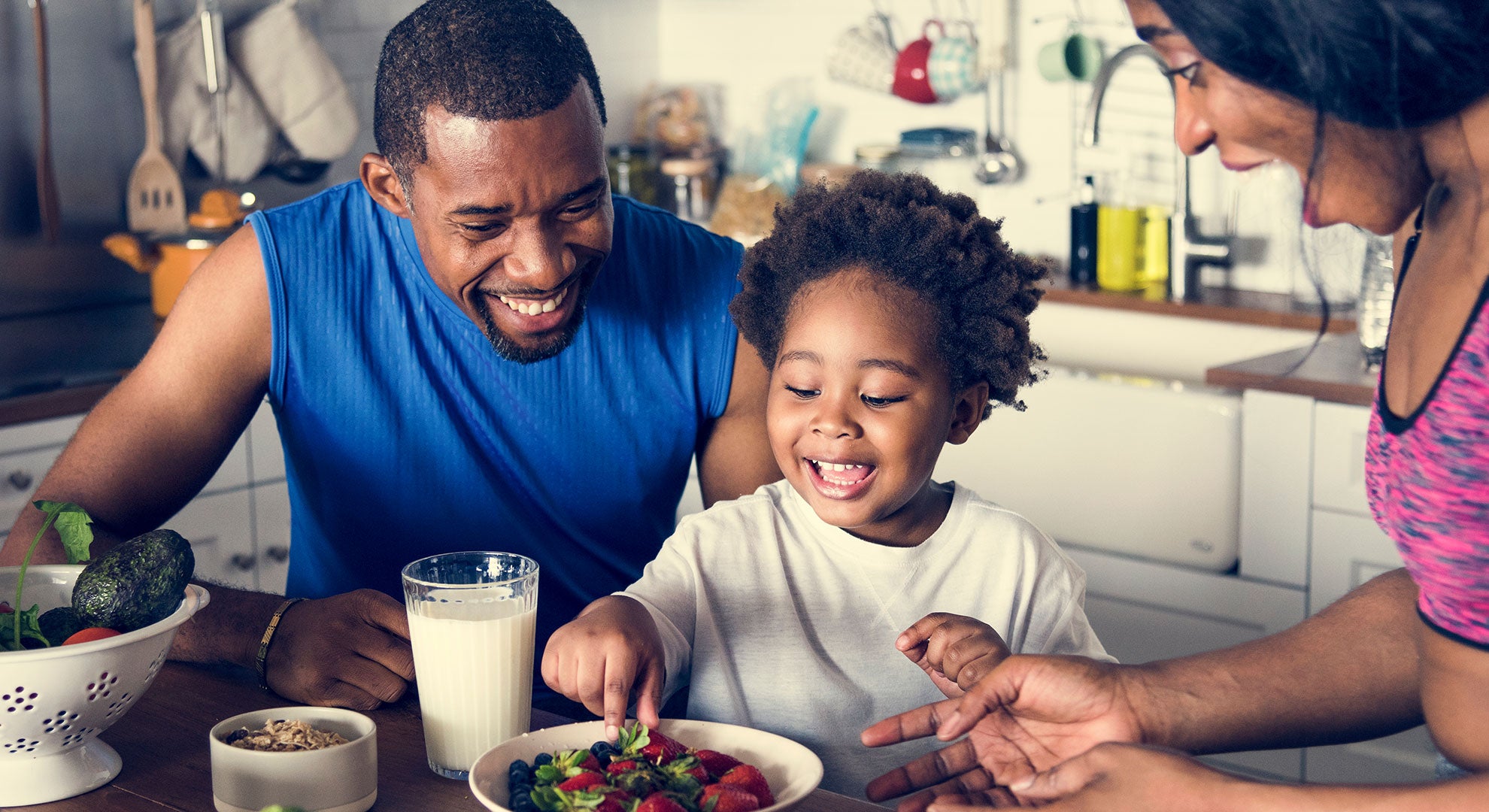 alimentação saudável família