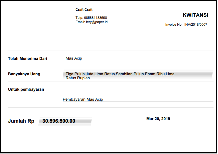 4 Langkah Mudah Mengirim Kwitansi Pembayaran Online di Paper.id