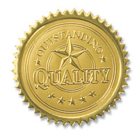 Quality Deluxe Embossed Foil Seals