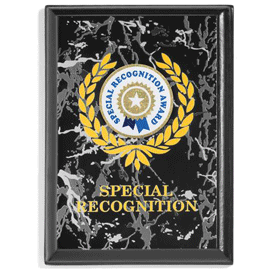 Black Marble Recognition Plaque