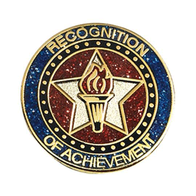 achievement recognition lapel pin