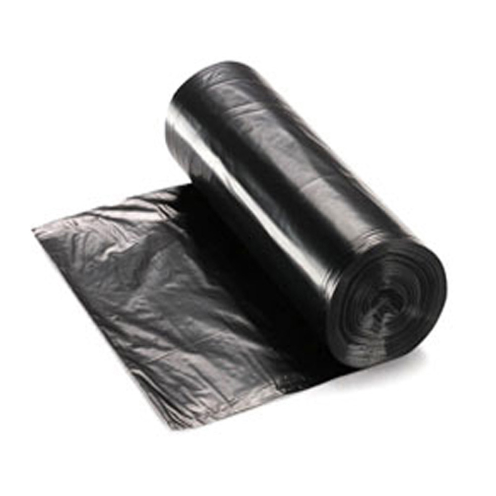 MQ243308K Can Liner 23" x 32" 6 Mic 12-16 Gal. Black Plastic Hi-Density On A Roll 20/50 cs