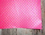 SRH Cotton Leather/Baumwoll-Papier - Pink mit Goldenen...