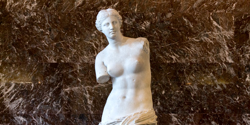 The Venus di Milo at the Louvre in Paris