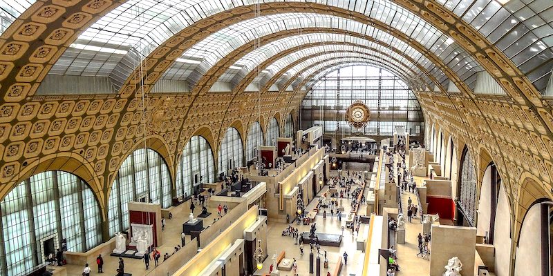 An overview of the main floor of Orsay Museum in Paris during  Skip-the-Line Tour