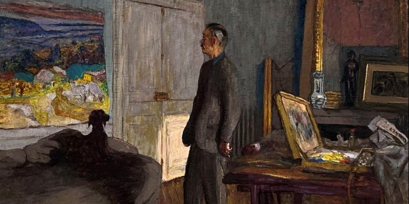 Pierre Bonnard self-portrait in his studio