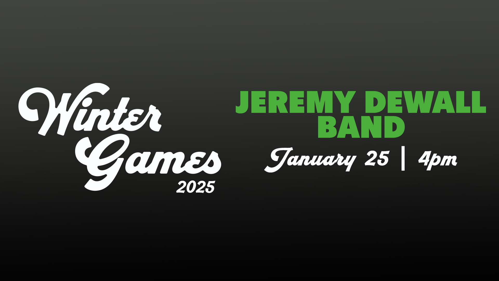 Jeremy DeWall Band (Okoboji Winter Games)