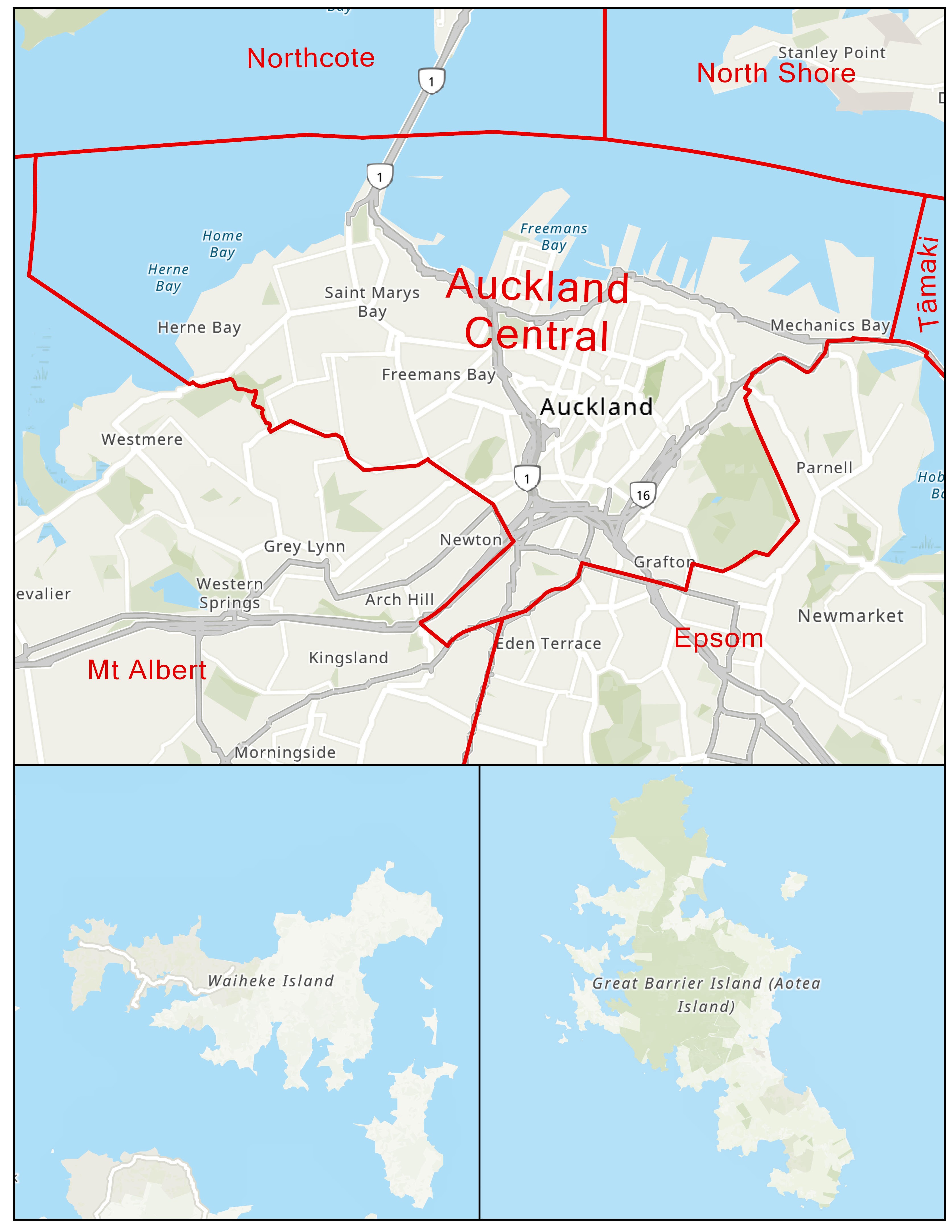 Auckland District Map