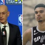 NBA – « Il était bourré ? » Adam Silver taclé pour son choix concernant les Spurs de Wembanyama !