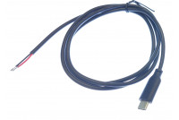 USB-C open end harness - 2C AWG22 L 1m