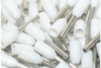 WIRE END FERRULE 0,5mm2 WHITE 100pcs