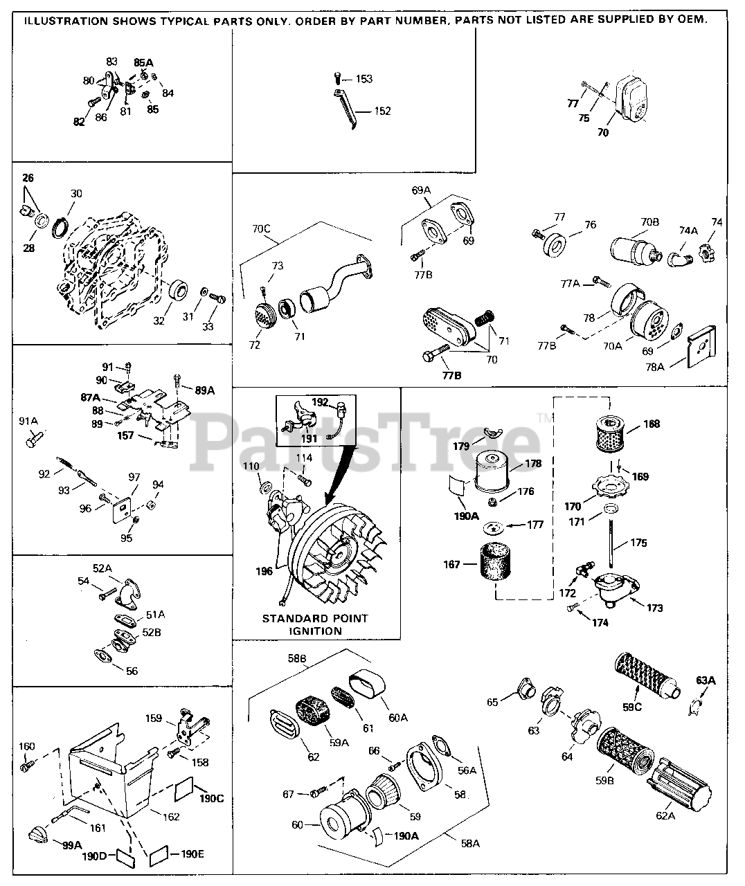 Tecumseh H35-45593R - Tecumseh Engine Engine Parts List #2 Parts Lookup ...