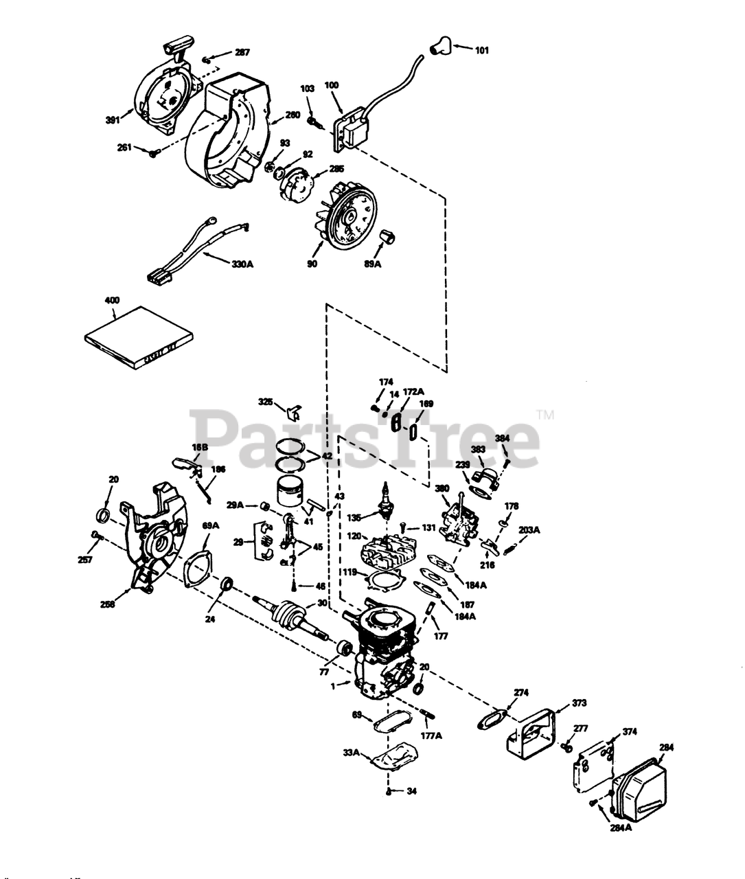 Toro 38175 - Toro CCR Powerlite Snow Thrower (SN: 010000001 - 019999999 ...