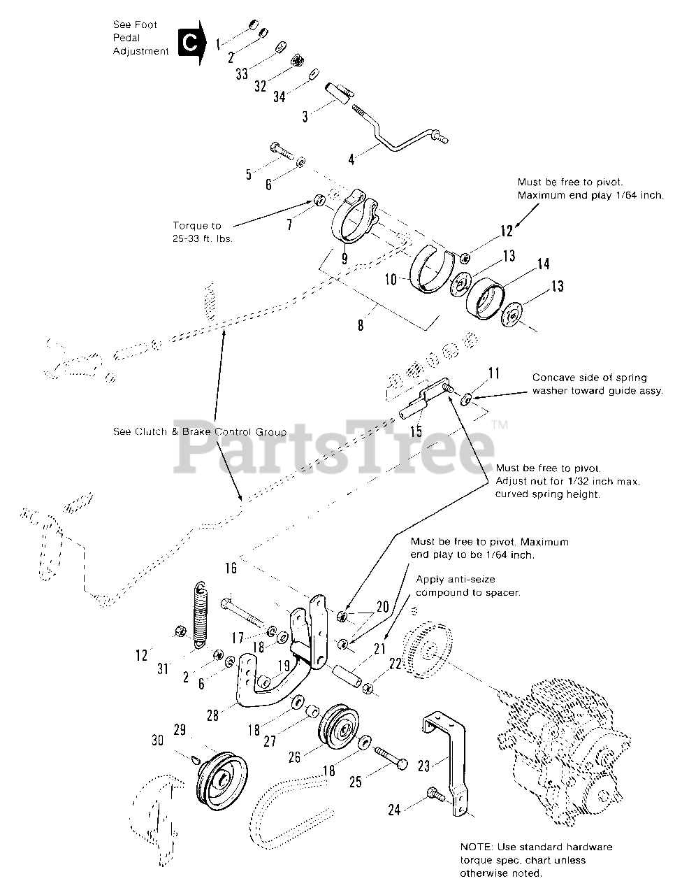 Simplicity 7116 (1691382) - Simplicity Garden Tractor Clutch & Brake ...