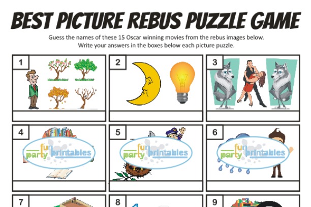 rebus puzzles - 180 free printable rebus puzzles esl vault - Avery ...