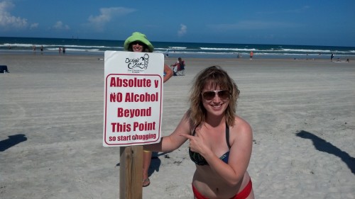 sign advising no alcohol beyond this point