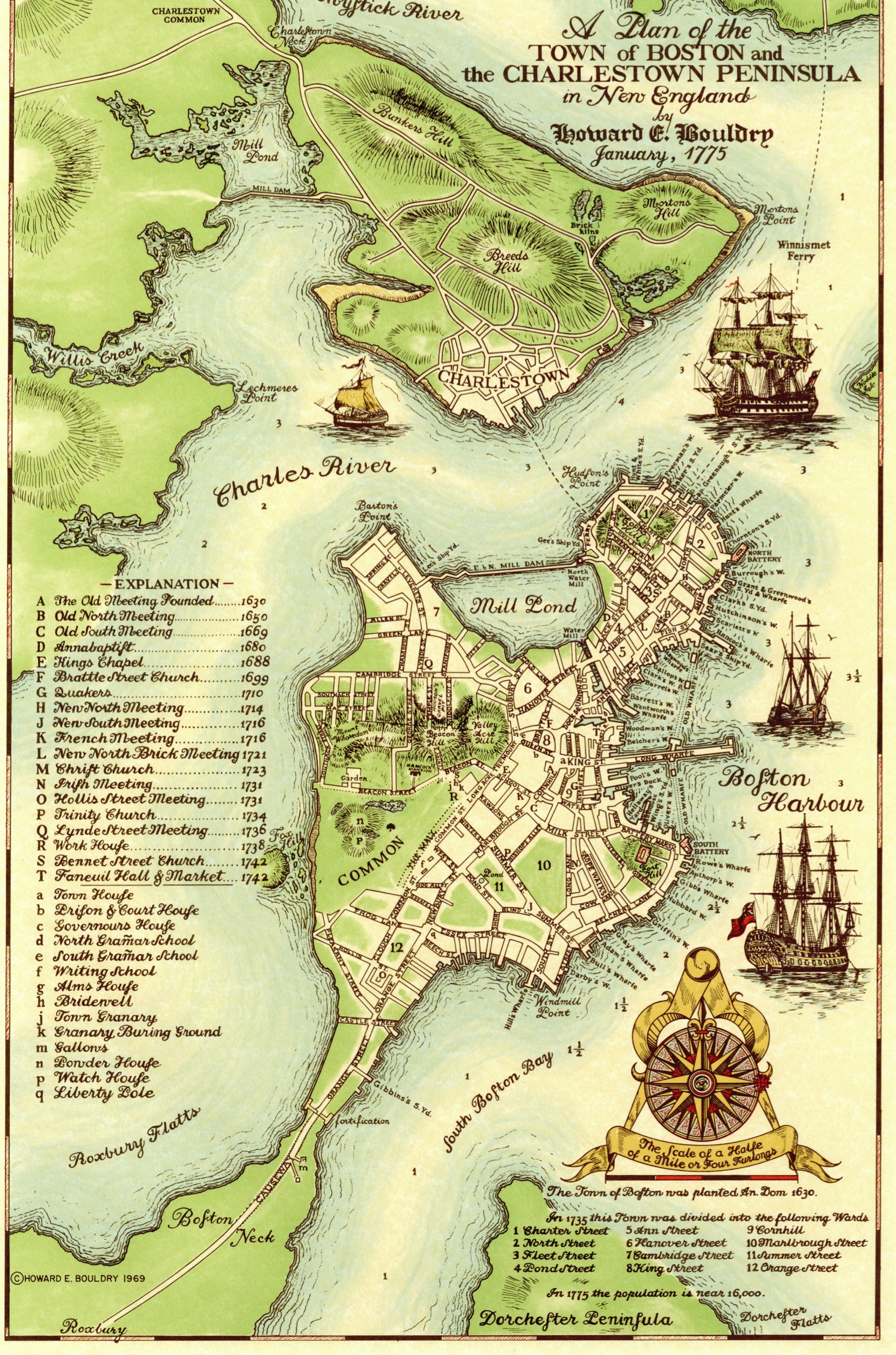 Historic Boston Map