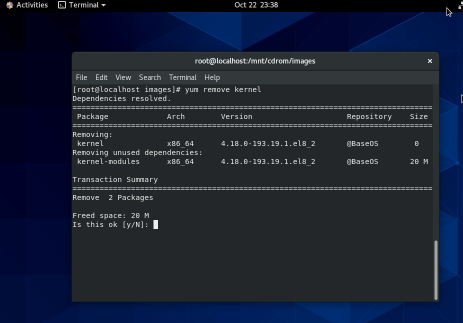 yum-kernel-remove-centos-linux