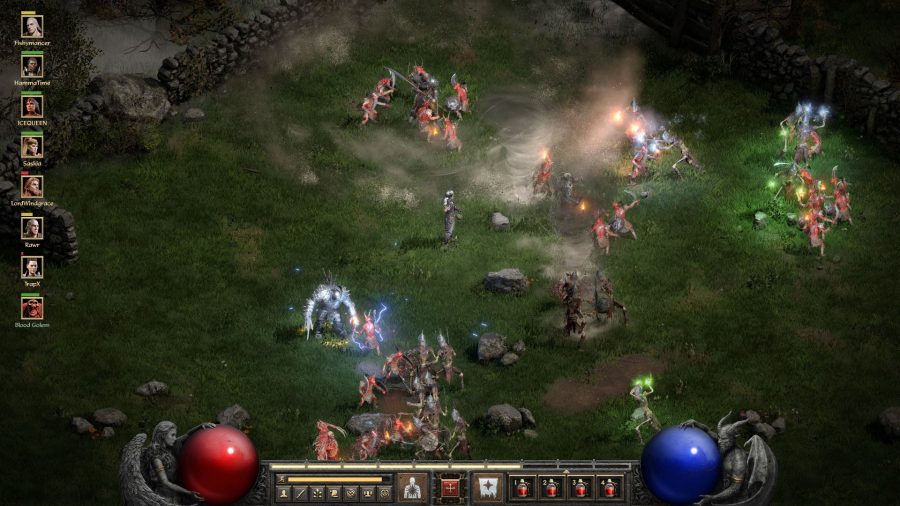 Combat in Diablo 2 Resurrected