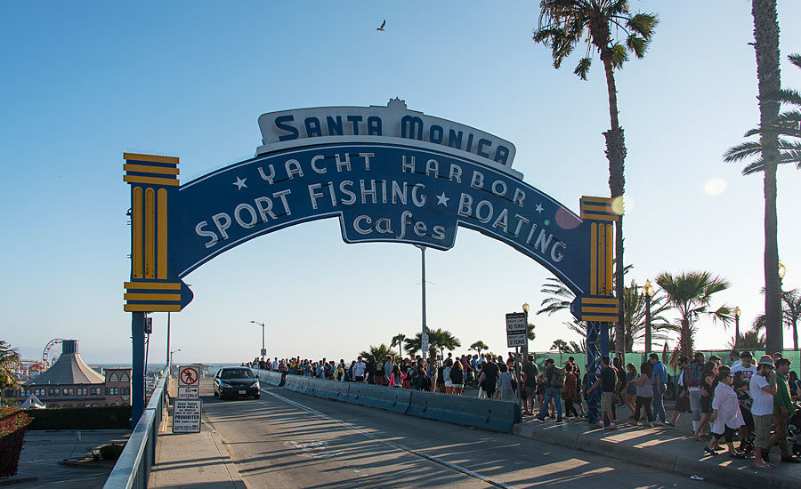 Sign of the Times Santa Monica Pier Entrance Refreshed for Next