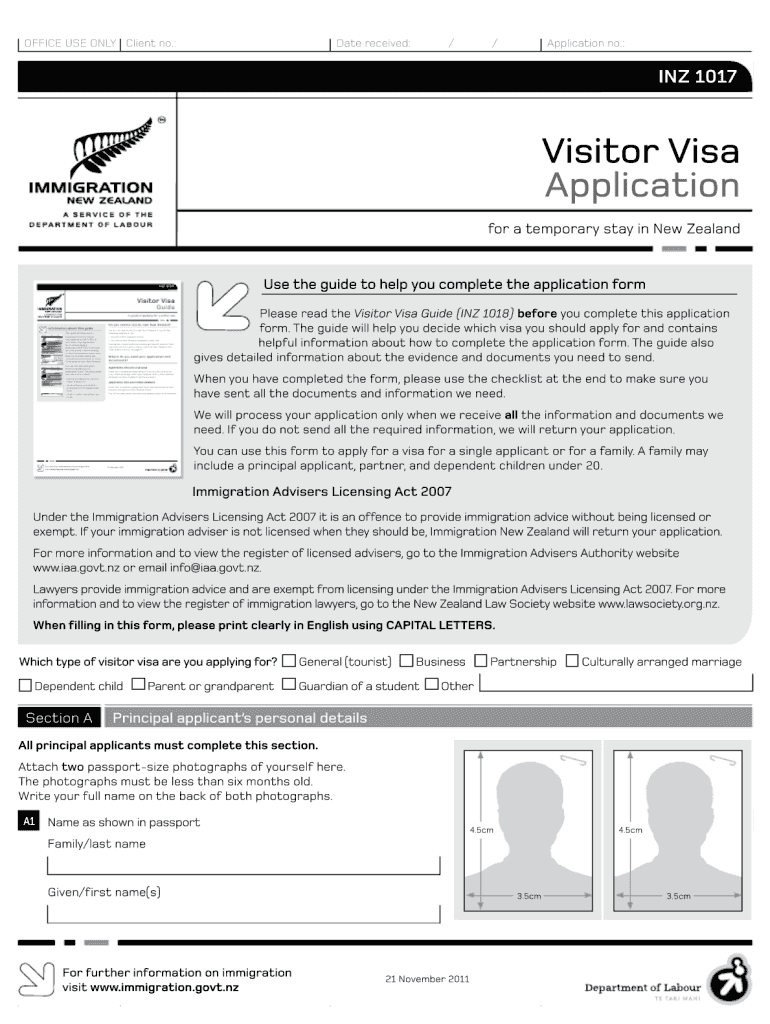 inz 1096 form Preview on Page 1