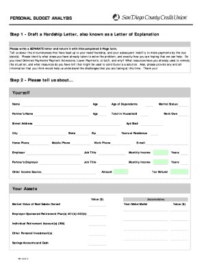 Excel personal monthly budget template - personal budget form