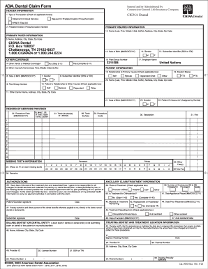 Fillable Online un Dental Claim Form - un Fax Email Print - pdfFiller