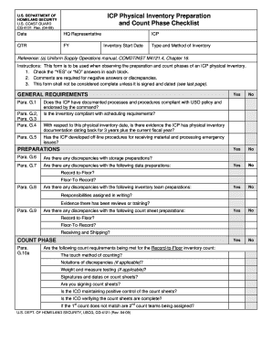 Physical inventory audit checklist pdf