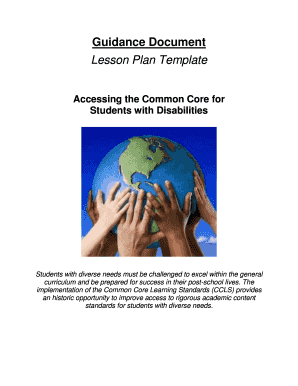 New York State School for the Deaf Lesson Plan Template