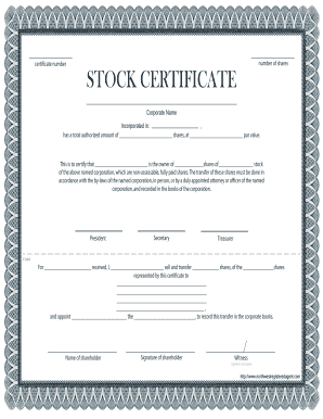 17 Printable how to fill out a stock certificate Forms and Templates ...