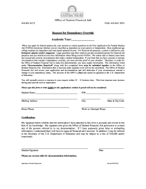 Fafsa printable form - fill umes financial aid form