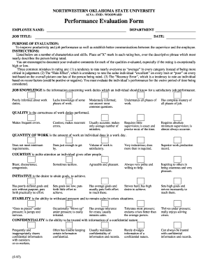 Performance Evaluation Form (.pdf format) - Northwestern ... - ranger3 nwosu