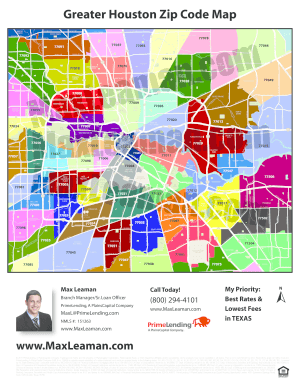 Zip Code Map Houston Area