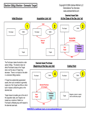 Fillable Online Section 338(g) Election - Domestic Target Fax Email ...