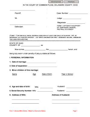 Affidavit of common law marriage template - F 1 F - Dissolution Divorce Attorney Ohio Delaware County