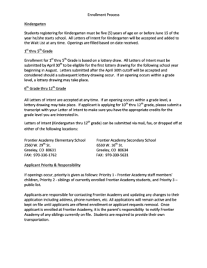 Letter to enroll child in school - Letter of Intent Enroll docx - frontieracademy