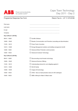 Fillable Online Cape Town Technology Day 2 Fax Form.pdf Fax Email Print ...