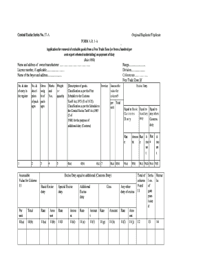 Fillable Online cbec gov rule 100d ar 1 form Fax Email Print - pdfFiller