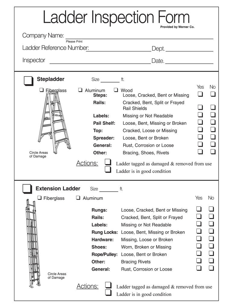 Ladder Safety Program Template