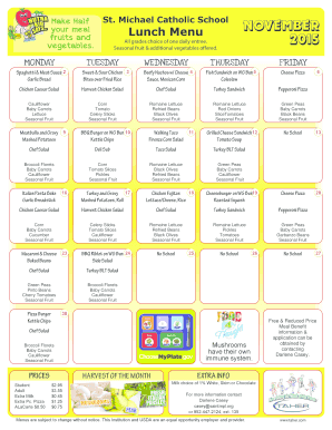 Menu_Lunch Elementary V10-AUG - St. Michael Catholic School - saintmpl