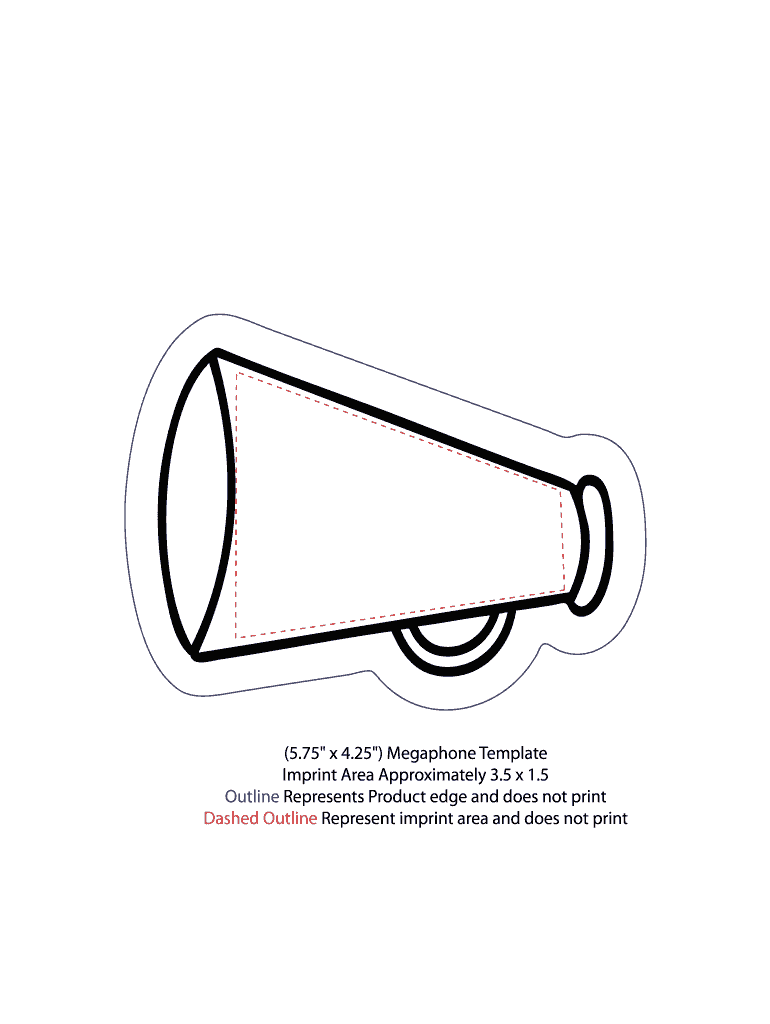 Free Printable Paper Megaphone Template