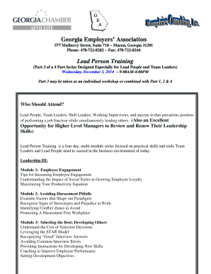 Affidavit of common law marriage texas - Lead Person Training Georgia Employers' Association - georgiaemployers